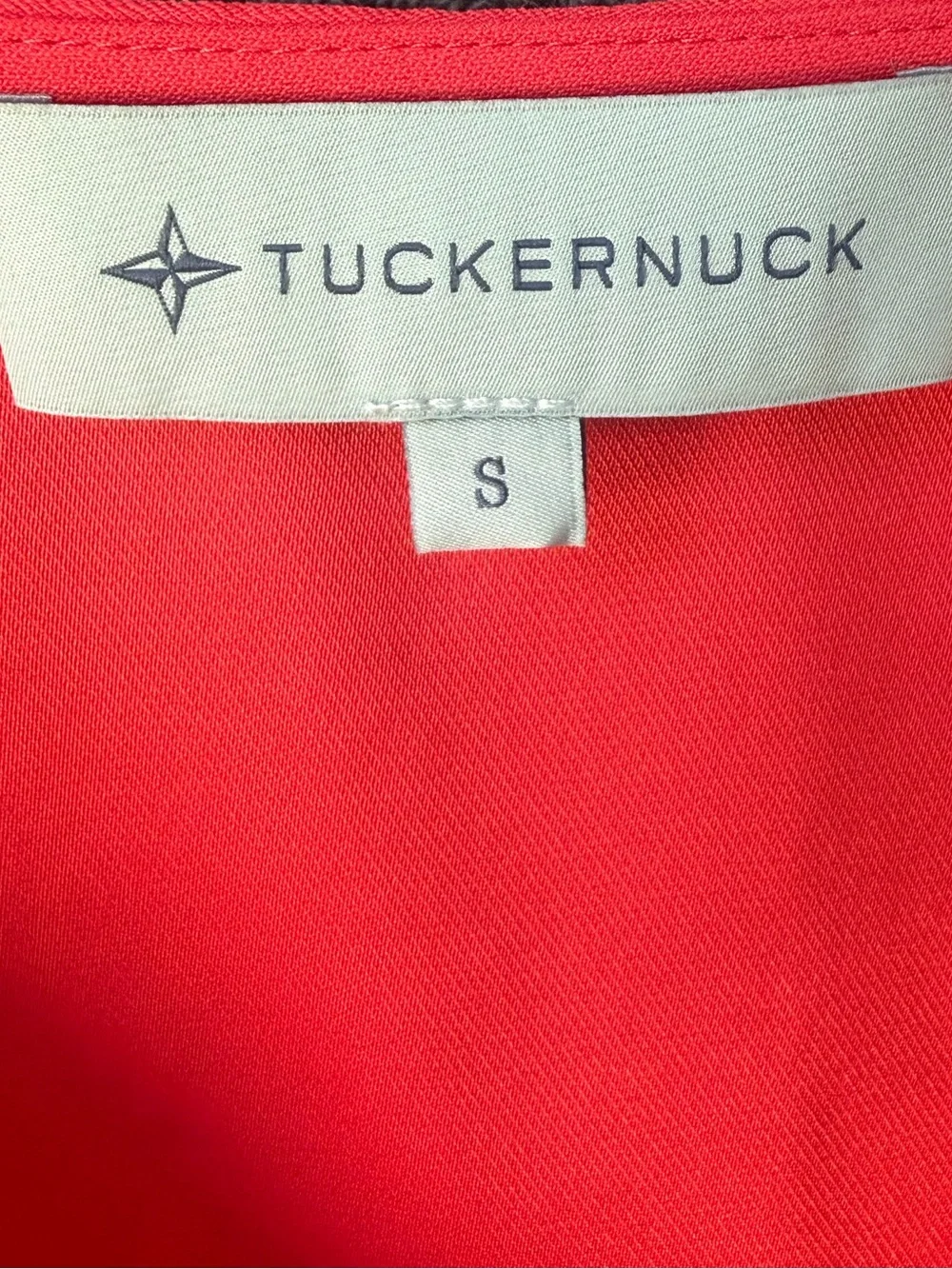 Tuckernuck Pomander Place Hollis V-Neck Blouse Red S Puff Sleeve Good Pomander